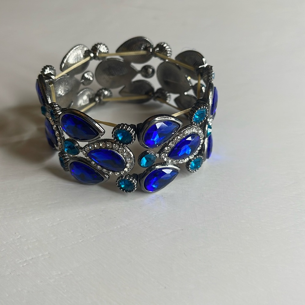 Blue Studded Bracelet